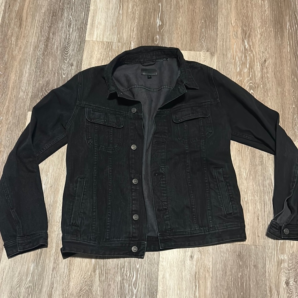 ASOS Black Denim Distressed Jacket